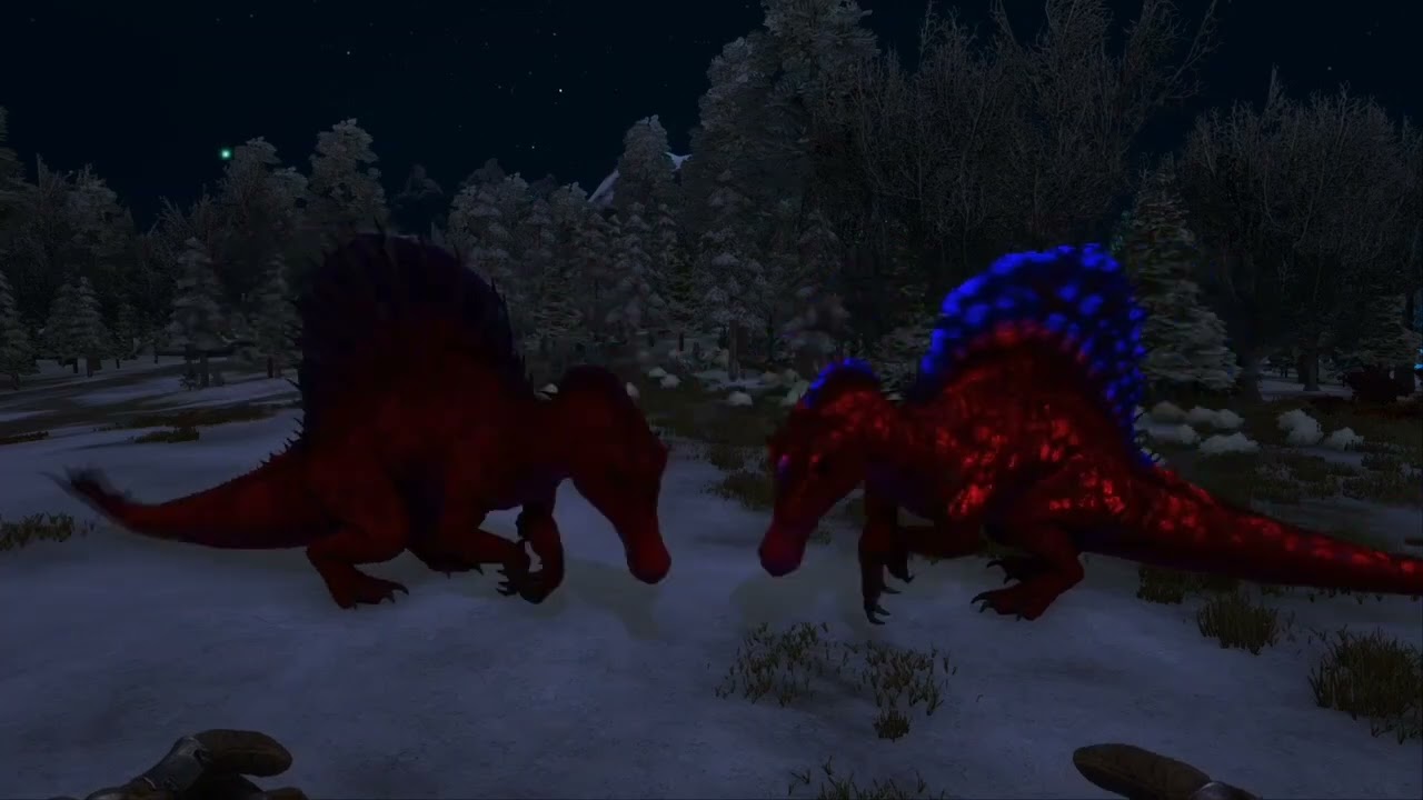 Ark Aberrant Spino vs Normal Spino both level 1  
