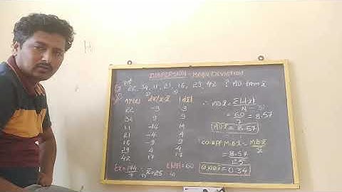 STATISTICS -18. Mean Deviation Calculation (OM MADHAVA TUTORIAL