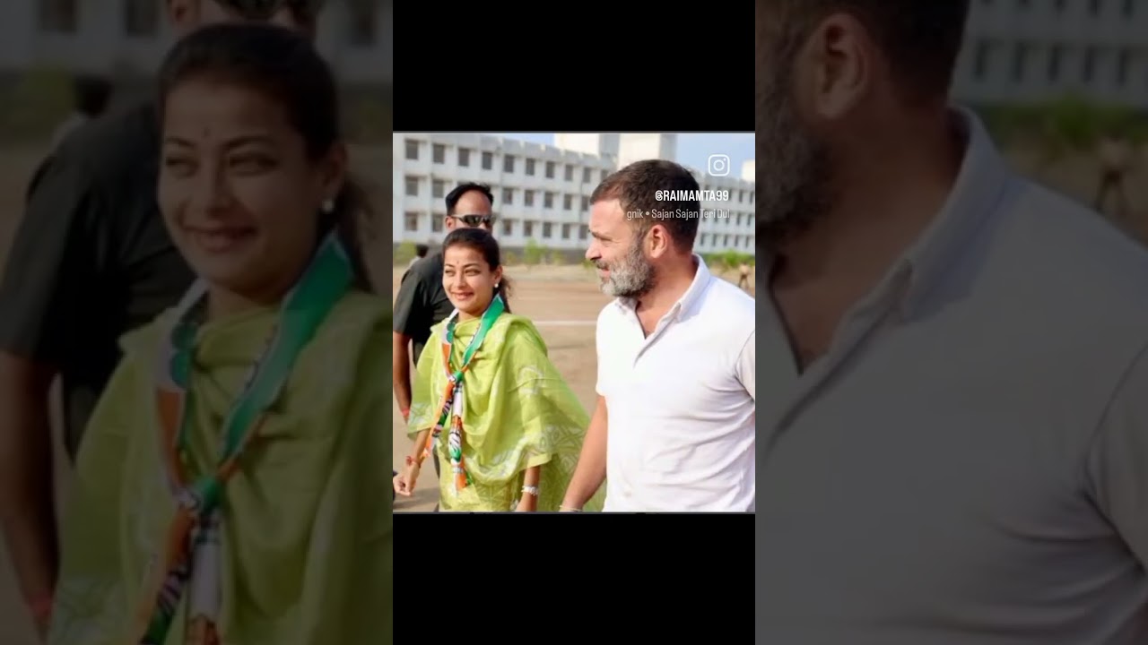 Congress Lovely MP Parineeti Shinde ♥️# Rahul Gandhi # Indian National Congress Youth #