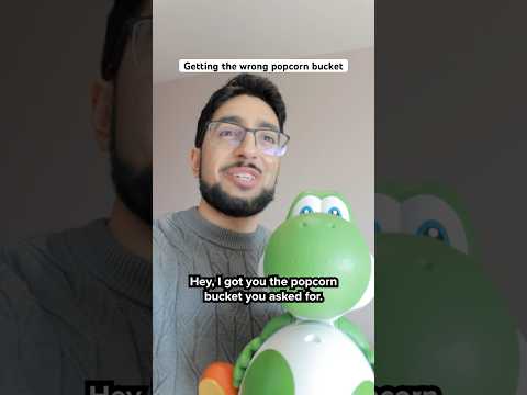 Getting the wrong popcorn bucket #skit #comedy #projecthailmary