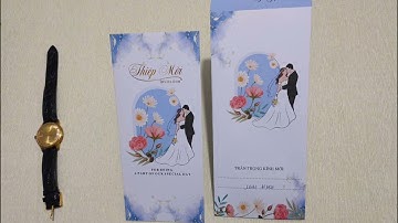 Mẫu thiệp cưới giá rẻ, mẫu thiệp mới nhất 2024 - VPP Làn Gió Mới #langiomoi #thiepcuoi