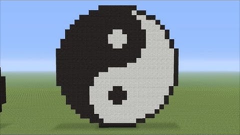 The Big Minecraft Build  (#11) How To Build A Medium Sized Yin Yang Pixle Art