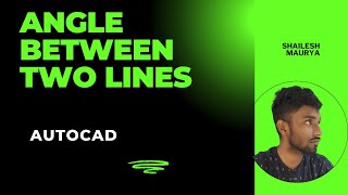 AutoCAD Angle Between Two Lines Tutorial | Measure Angles Accurately in AutoCAD | Beginner Guide