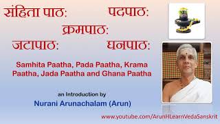TAMIL - Different modes of Veda chanting (Kramam, Ghanam, etc.) - explanation by Arun Hariharan