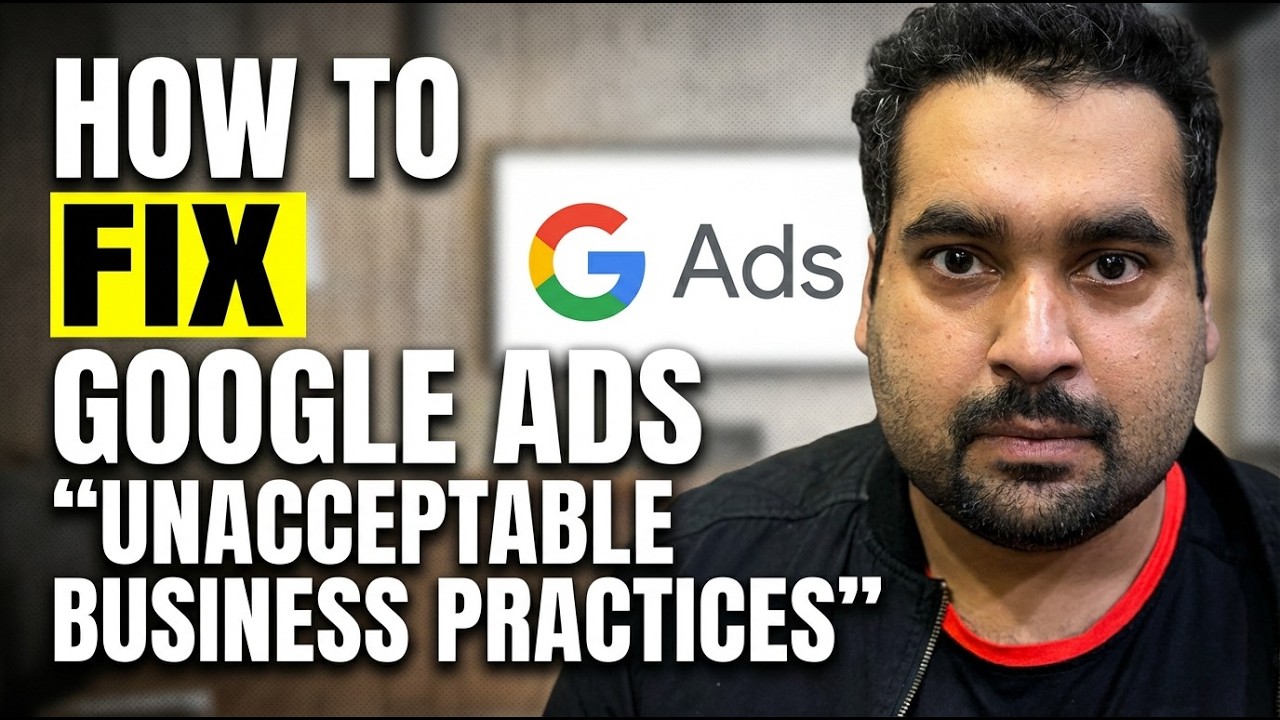 Как исправить ошибки Google Ads, связанные с «неприемлемой деловой практикой» (2026) — реальный п...