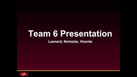 Team 6 Presentation - FSE 100 Project Proposal