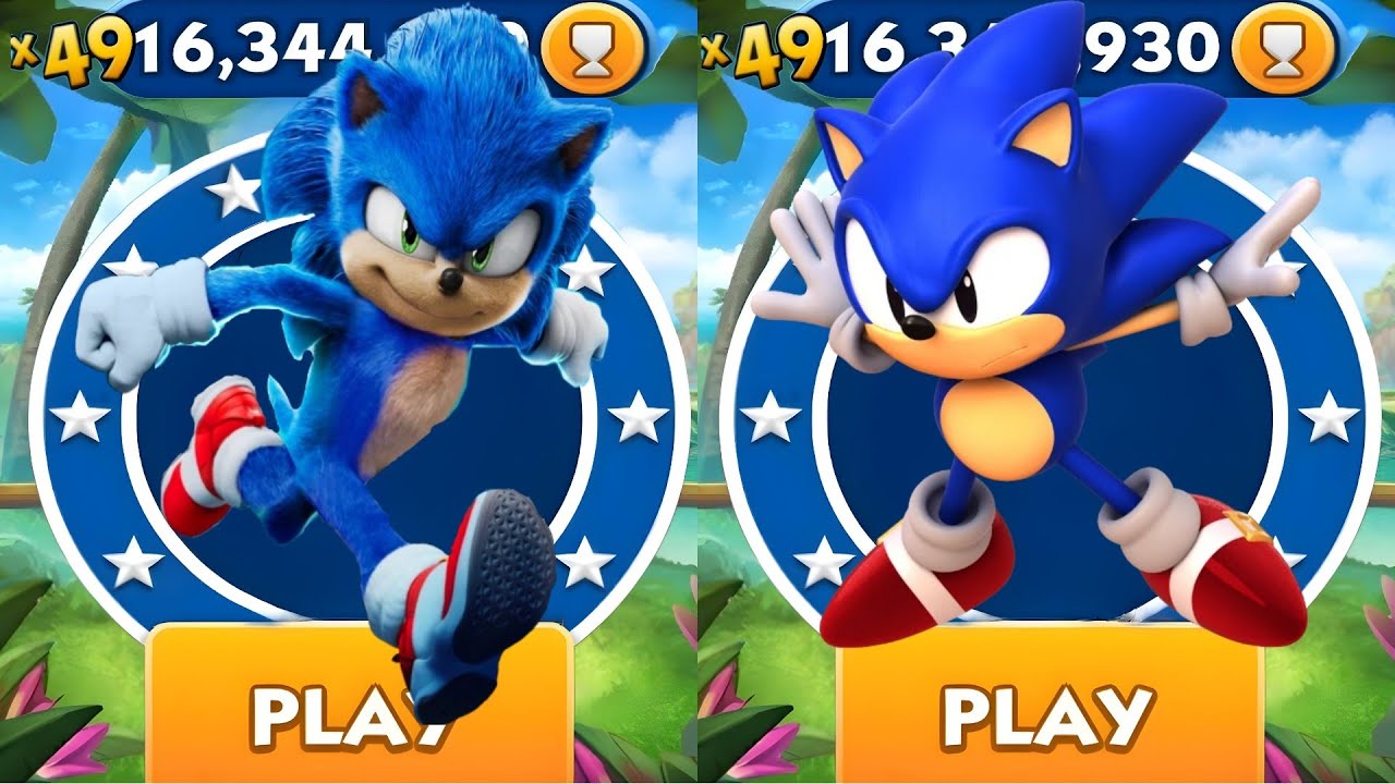 Sonic Dash - Sonic VS Classic Sonic _ Movie Sonic vs All Bosses Zazz ...