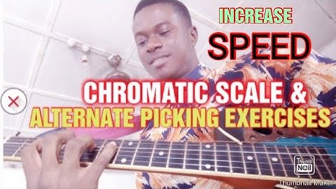 CHROMATIC SCALE AND ALTERNATE PICKING EXERCISES