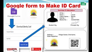 How to Make Online Student ID Card By Google Form II Student ka id card online kaise banaye screenshot 5