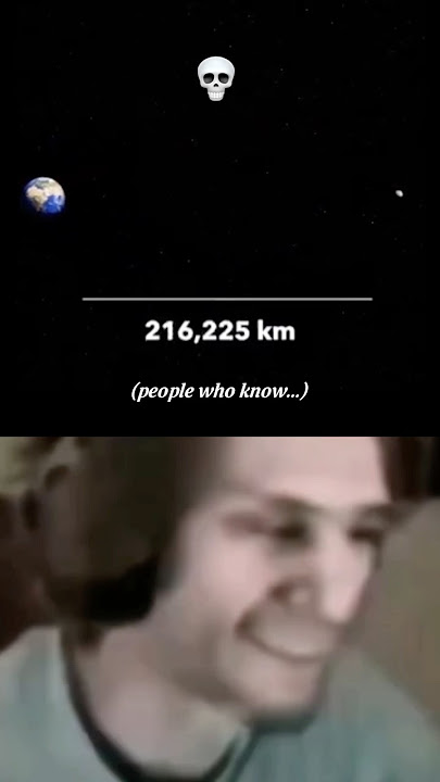 The real distance between Earth and the moon! #space #planets #earth #moon
