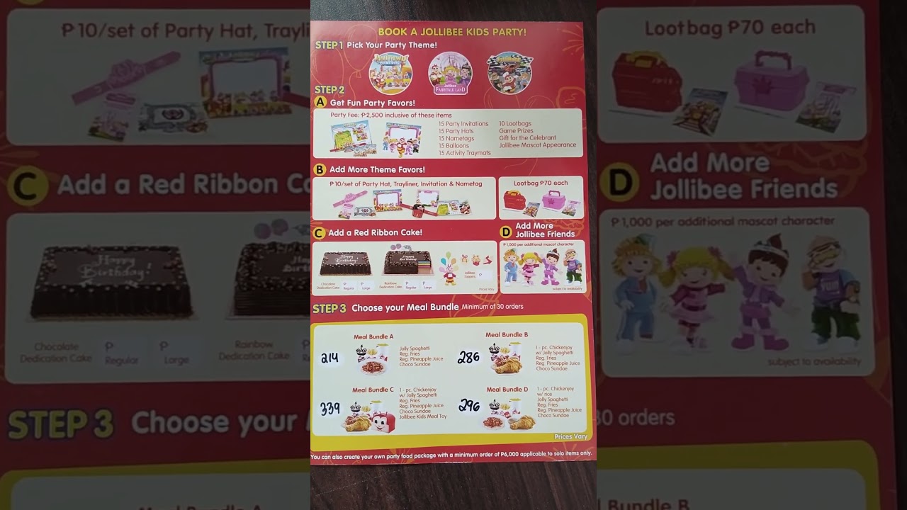 Jollibee Kids Party - Book a Jollibee Kids Party