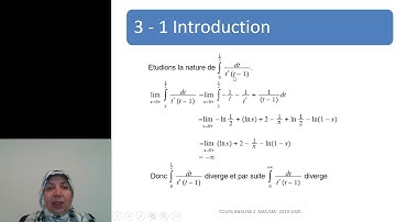 Cours Chapitre 3 (Partie I) -  Intégrales Généralisés Analyse 2 - SMA-SMI S2