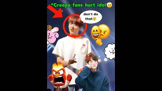 creepy fans hurt idol 🤕 wait for lisa and jk reaction.....#trending #bts #reaction #viralvideo#viral
