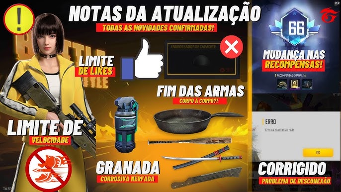 Free Fire: Modo Caça aos Zumbis, Desafio Solo e mais retornam em