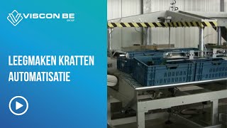 Leegmaken Kratten - Automatisatie Emptying Of Crates - Automation - Topa Jabbeke