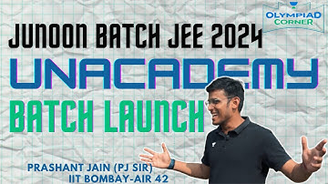 Junoon Batch Launch Video | JEE 2024 | Prashant Jain