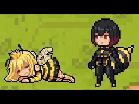 [2월 신작 게임 추천] 국산 픽셀 도트 그래픽 실시간 전략 게임 '비퀸비' (Be Queen Bee) 플레이. 귀여운 2D 판타지 액션 RTS 무료 스팀 PC 인디 게임