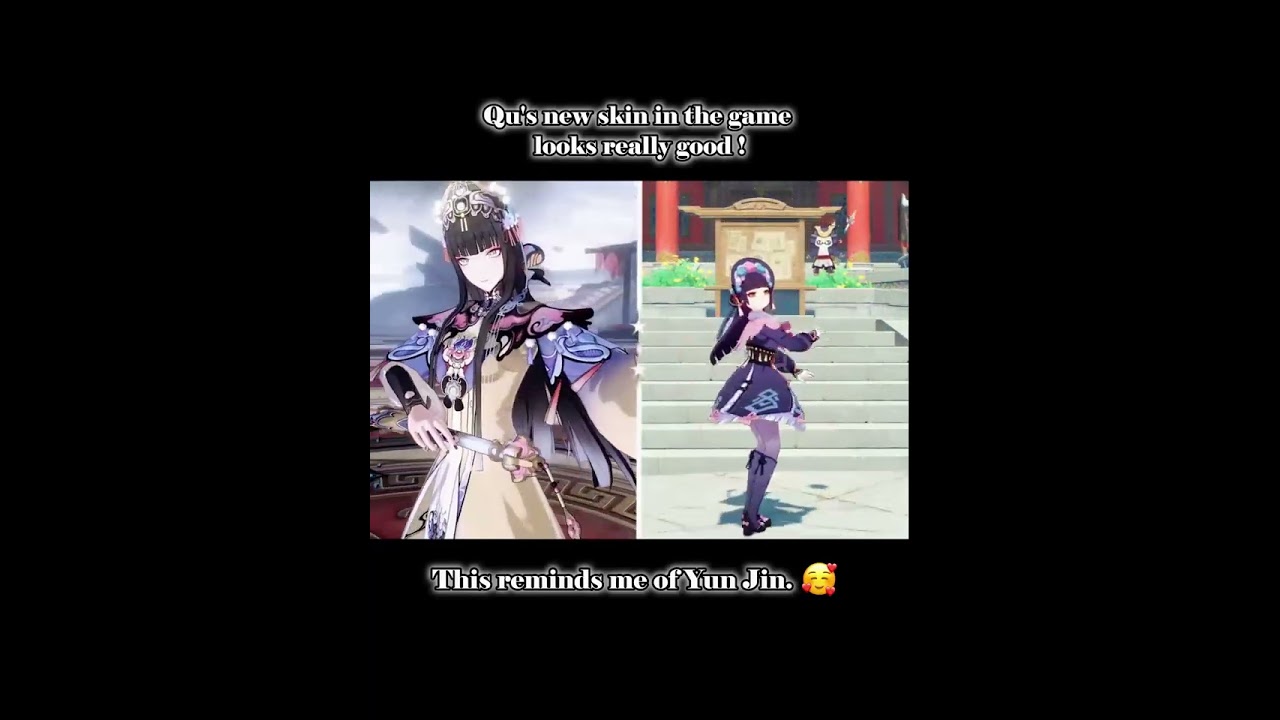 Qu's new skin looks really good !This reminds me of Yun Jin. 
