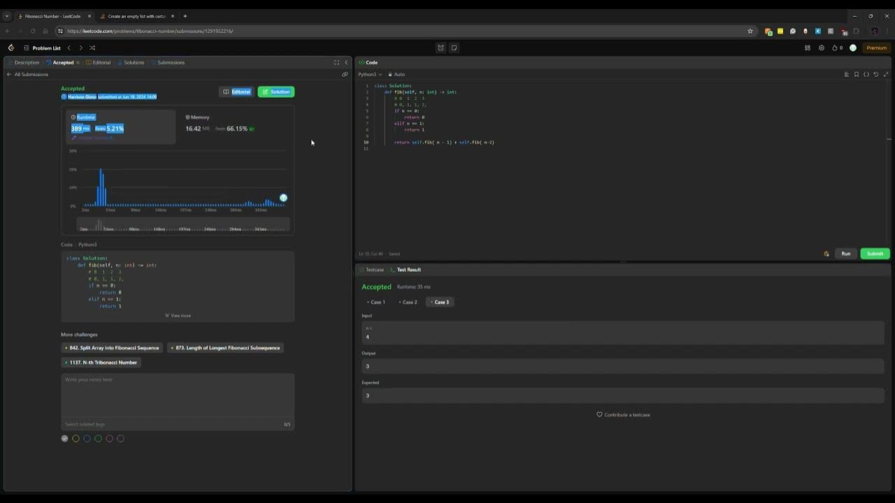 509. Fibonacci Number - YouTube