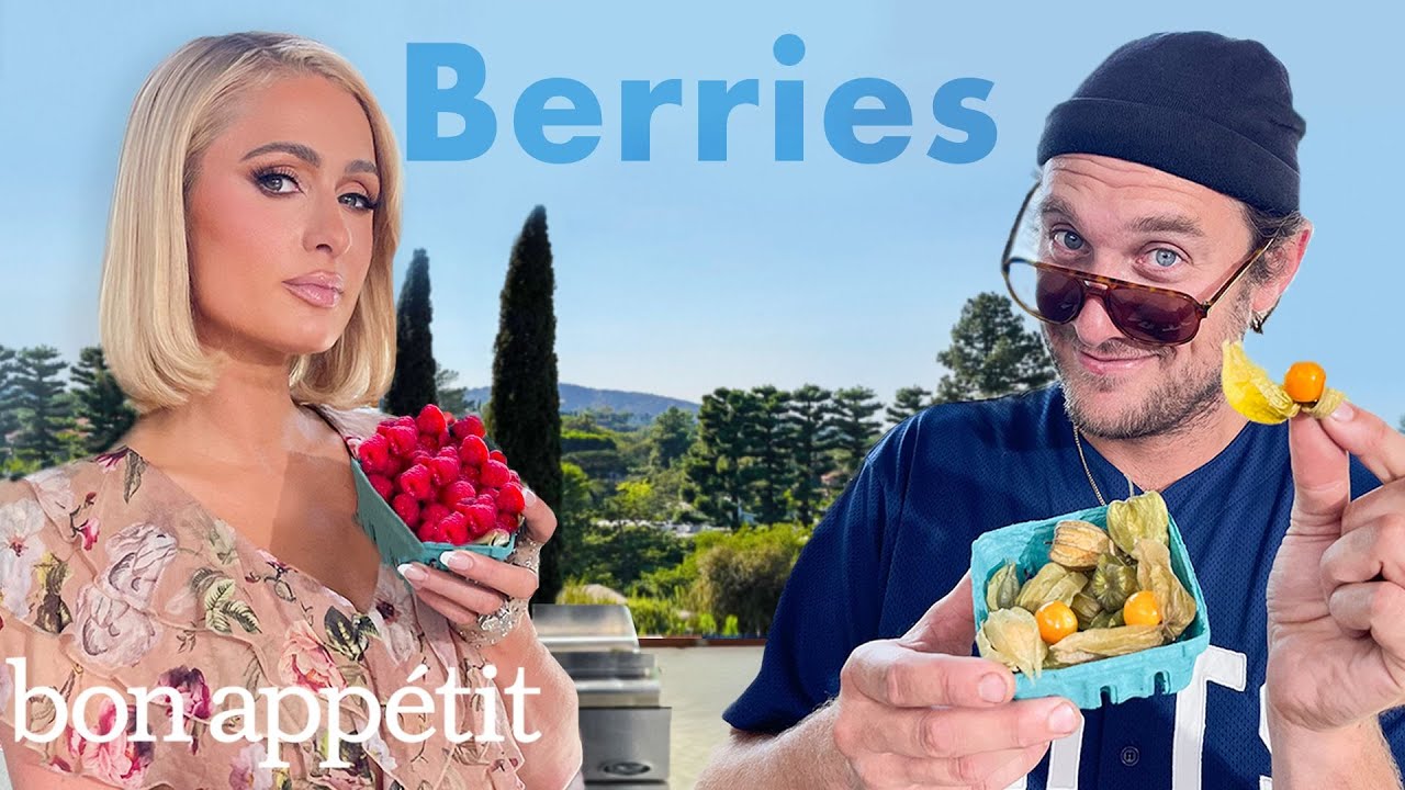 Paris Hilton & Brad Taste Berries And Make Jam   Taste Testers   Bon Apptit