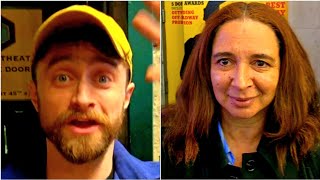 DANIEL RADCLIFFE and MAYA RUDOLPH signing Autographs in Times Square NYC LIVE (May 7, 2026)