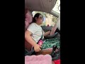 A female driver's car was stuck, yet she managed to get it out like this—too hard on the tires,