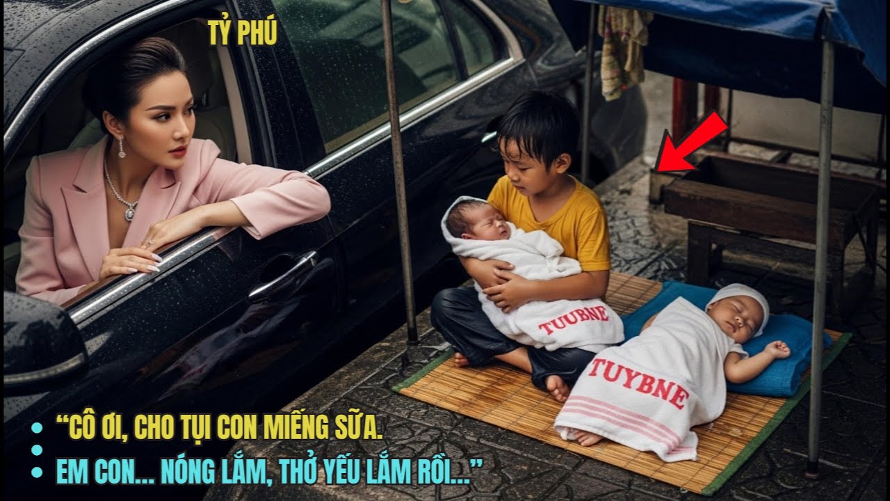 “Cô ơi… xin cho tụi con chút sữa…” Khoảnh khắc khiến nữ tỷ phú bật khóc giữa đêm mưa Hà Nội
