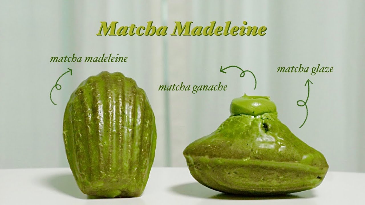 (SUB)💚후회없는 레시피!정말 진한 말차마들렌 만들기💚Matcha Madeleine ::촉촉하고 부드러운 마들렌::