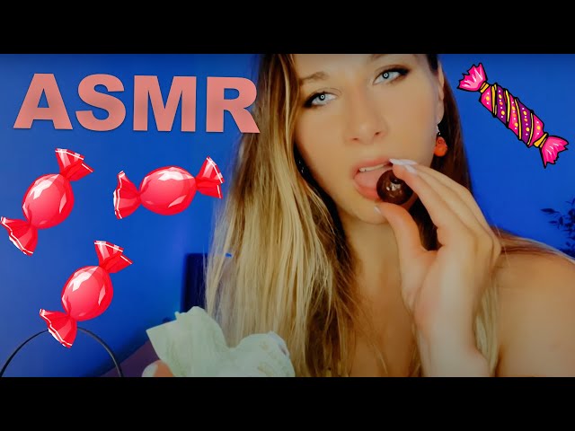 😍ASMR🍭🍬 EATING CANDIES AND LICKING SWEET FINGERS🍭🍬