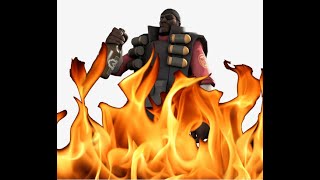 TF2 Demoman Catches on Fire