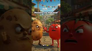 Potato and Tomato fight #shorts