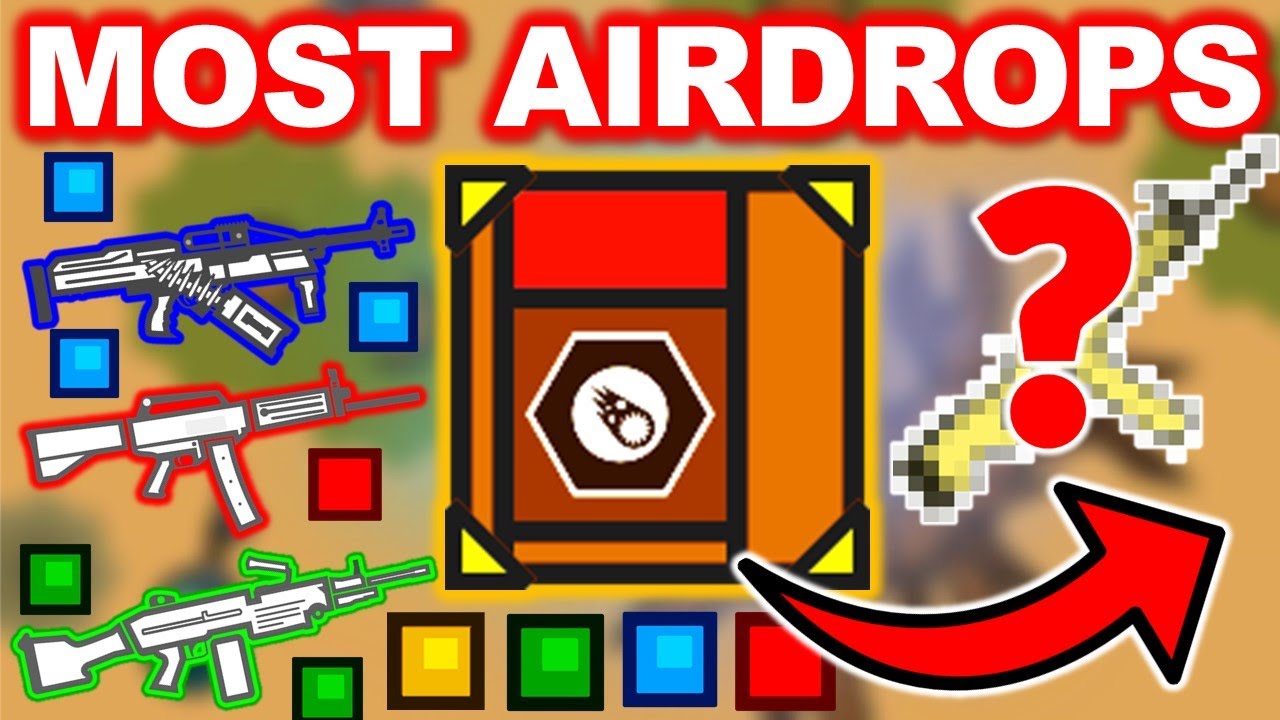 *NEW* AWSAS-12 from GOLDEN AIRDROP! || Most Airdrops ever - Surviv.io