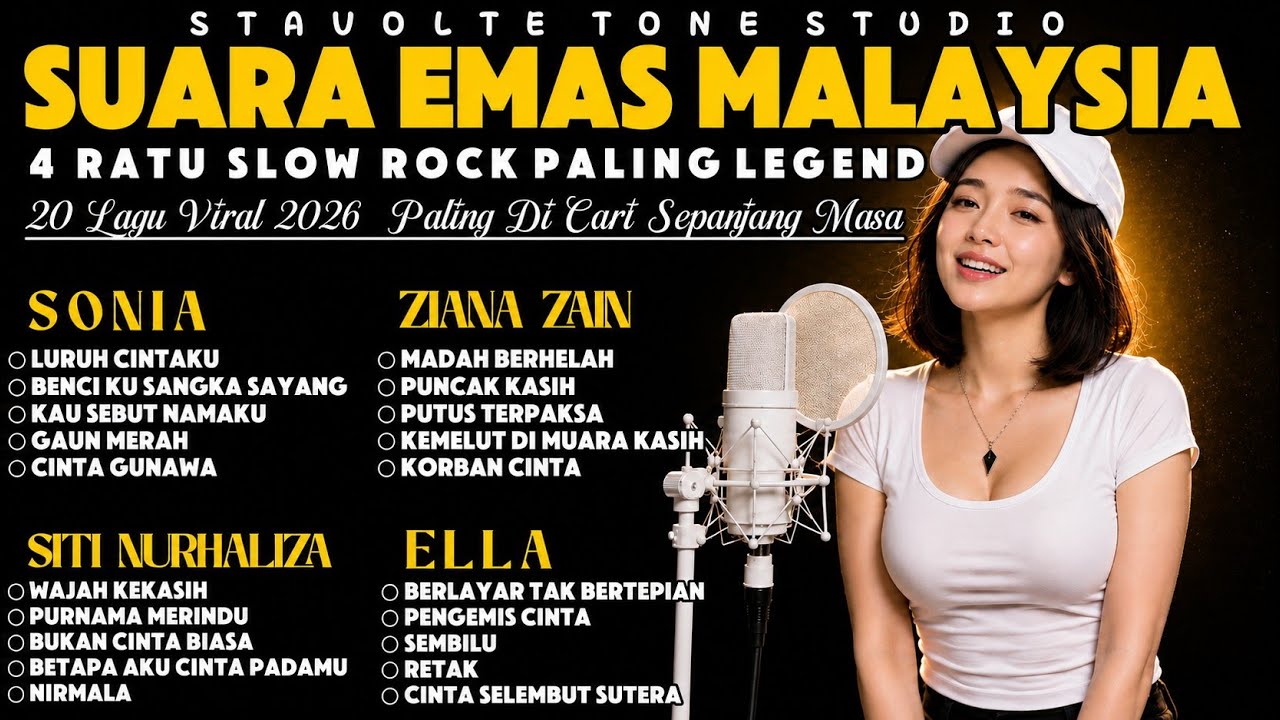 SUARA EMAS MALAYSIA – 20 Lagu Slow Rock Paling Legend Sepanjang Masa 