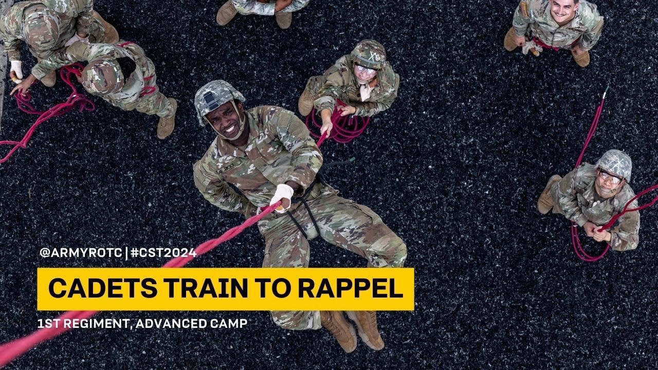 Cadets Train to Rappel | 1st Regiment, Advanced Camp | CST 2024