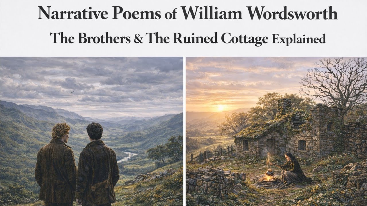 Narrative Poems of William Wordsworth | The Brothers & The Ruined Cottage Explained - YouTube
