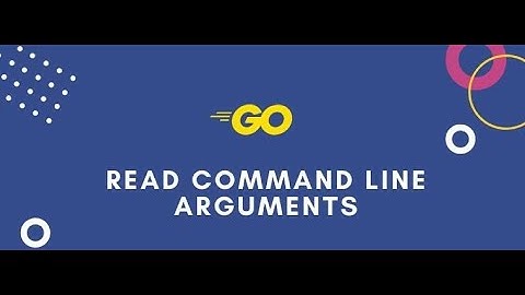 Go language- command line args