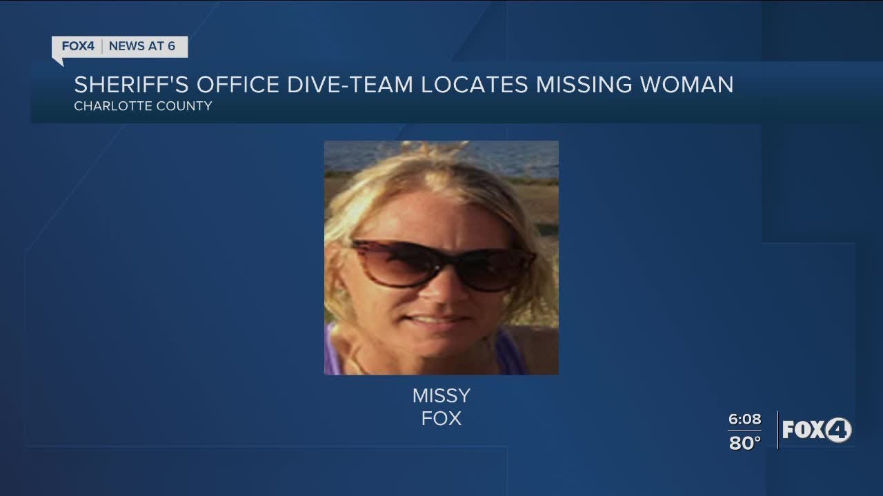 Sheriff's Office dive team finds body of missing Punta Gorda woman ...
