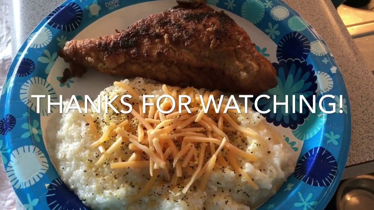 HOW TO FRY CATFISH NUGGETS! FISH & GRITS BREAKFAST YouTube