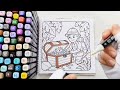 ASMR Coloring Treasure Hunt 🪙 Satisfying Marker Sounds OGİ Vol 8