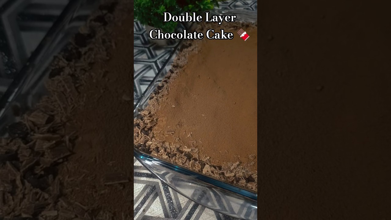Double Layer Chocolate Heaven. 🍫✨ 