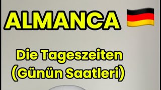 Almanca Günün Saatleri̇