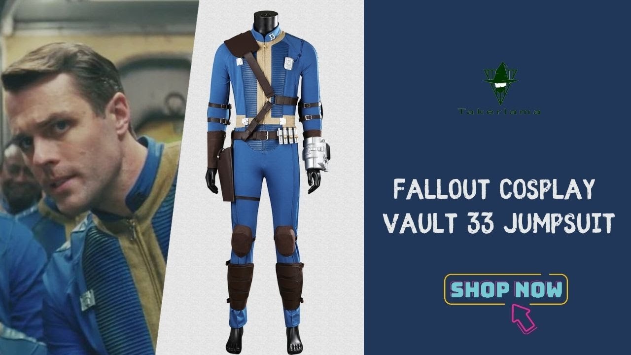 ✨Deluxe Fallout Vault 33 Suit for Men Cosplay Costume!  