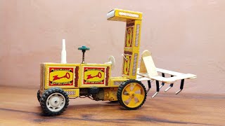 How to make Matchbox Tractor at Home | Diy Mini Tractor | Mini Tractor Science Project