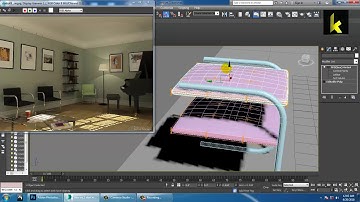 Tutorial on Modeling Texturing & Lighting an interior in 3dsmax using Vray ( Part 2}