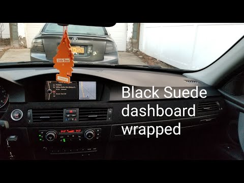 Bmw Suede Black Vinyl Wrapped Interior Trim E90 E91 E92