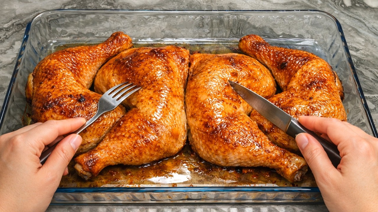 Полейте куриные бедра кипятком! Что будет после? Доступный рецепт для всех, ужин готов за 60 минут