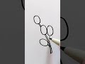رسم غصن زيتون بطريقة سهلة وبسيطة وجميلة 
