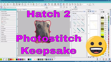 HATCH EMBROIDERY 2  How to Turn pics into embroidered Photo stitches!