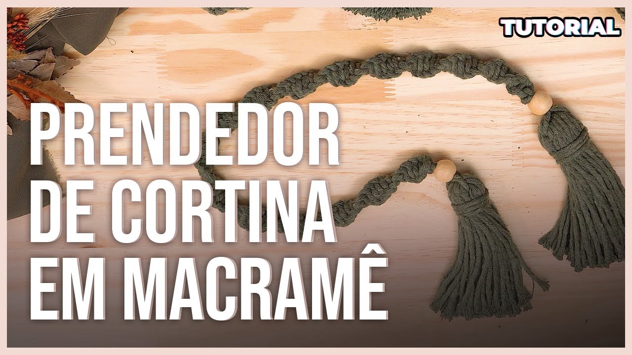 TUTORIAL - Prendedor de Cortina - SUPER FÁCIL