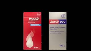 Rennie ve Rennie Duo, mide rahatsızlıklarının giderilmesinde reçetesiz satılan antiasit ilaçlardır.